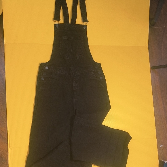 Mango MNG Black Denim Overalls - Picture 1 of 5
